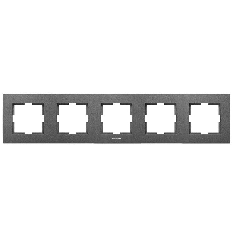 Rama 5 module, orizontala, IP20, Grafit, Panasonic Arkedia Slim
