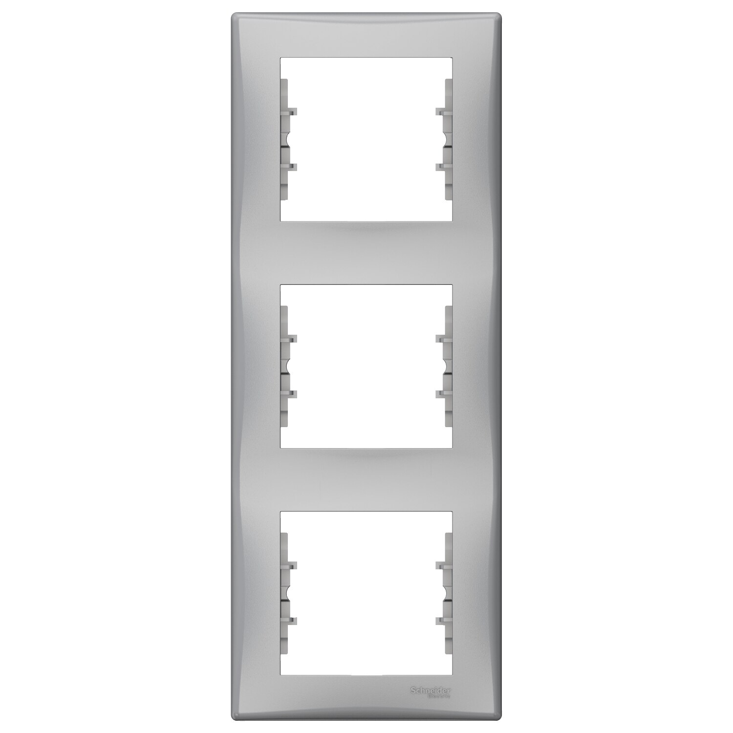Rama tripla verticala, IP20, Aluminiu, Schneider Sedna