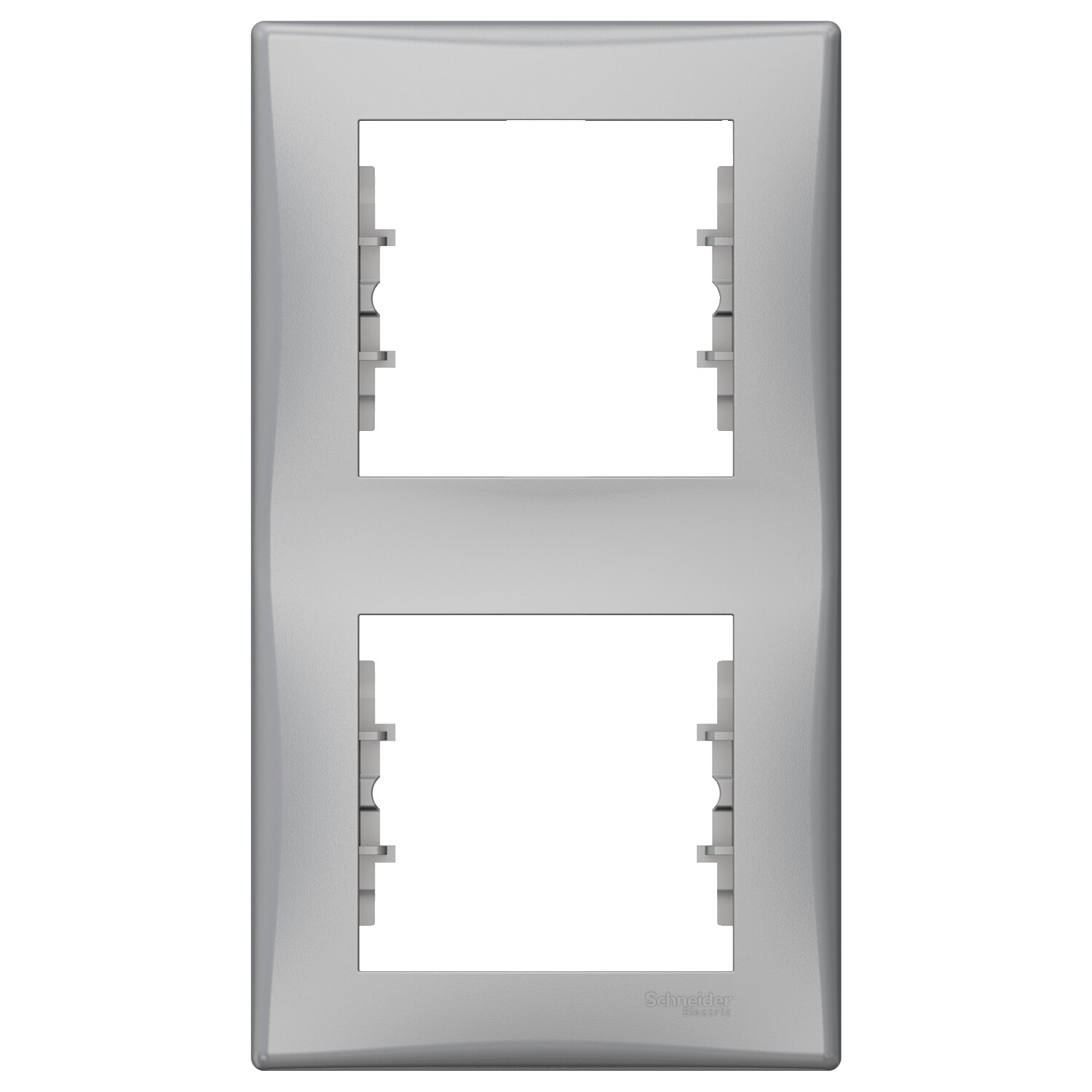 Rama dubla verticala, Aluminiu, IP20, Schneider Sedna