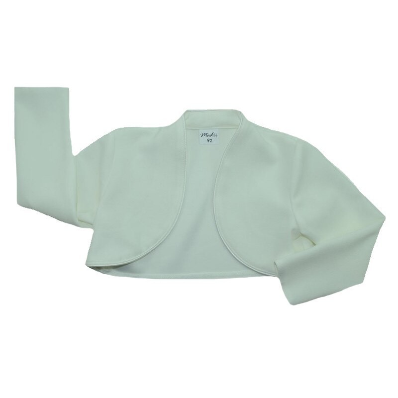 Bolero elegant cu maneca lunga, NN, Crem