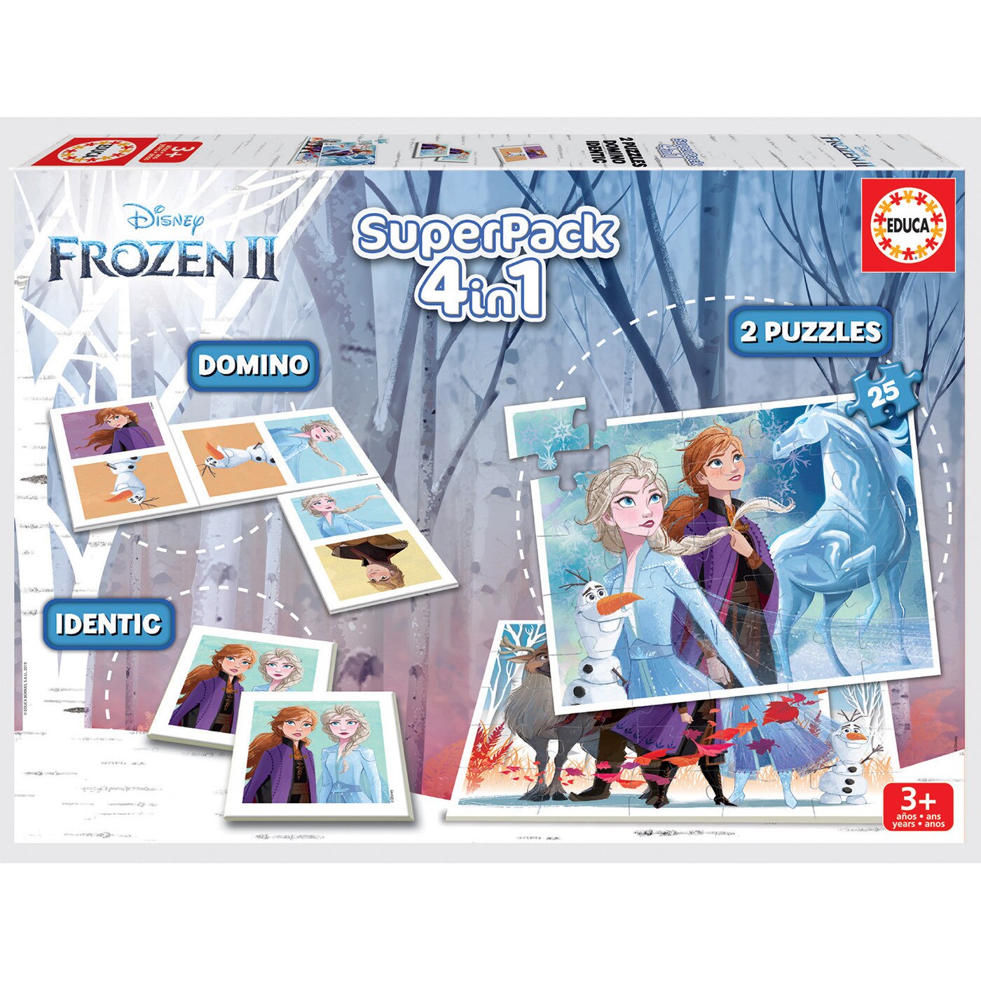 Superpachet Puzzle Frozen 2 18378, Educa