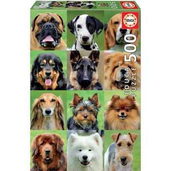 Puzzle 500 piese Dogs Collage 17963 Puzzle 500 piese Dogs Collage 17963