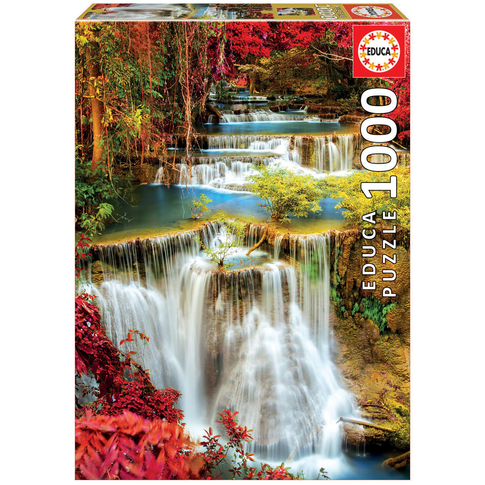 Puzzle 1000 piese Waterfall in Deep Forest 18461, Educa