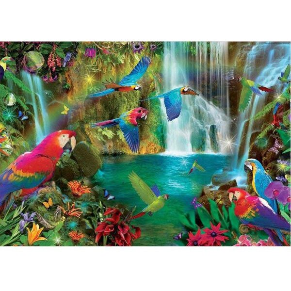 Puzzle Educa - Tropical Parrots 1.000 piese