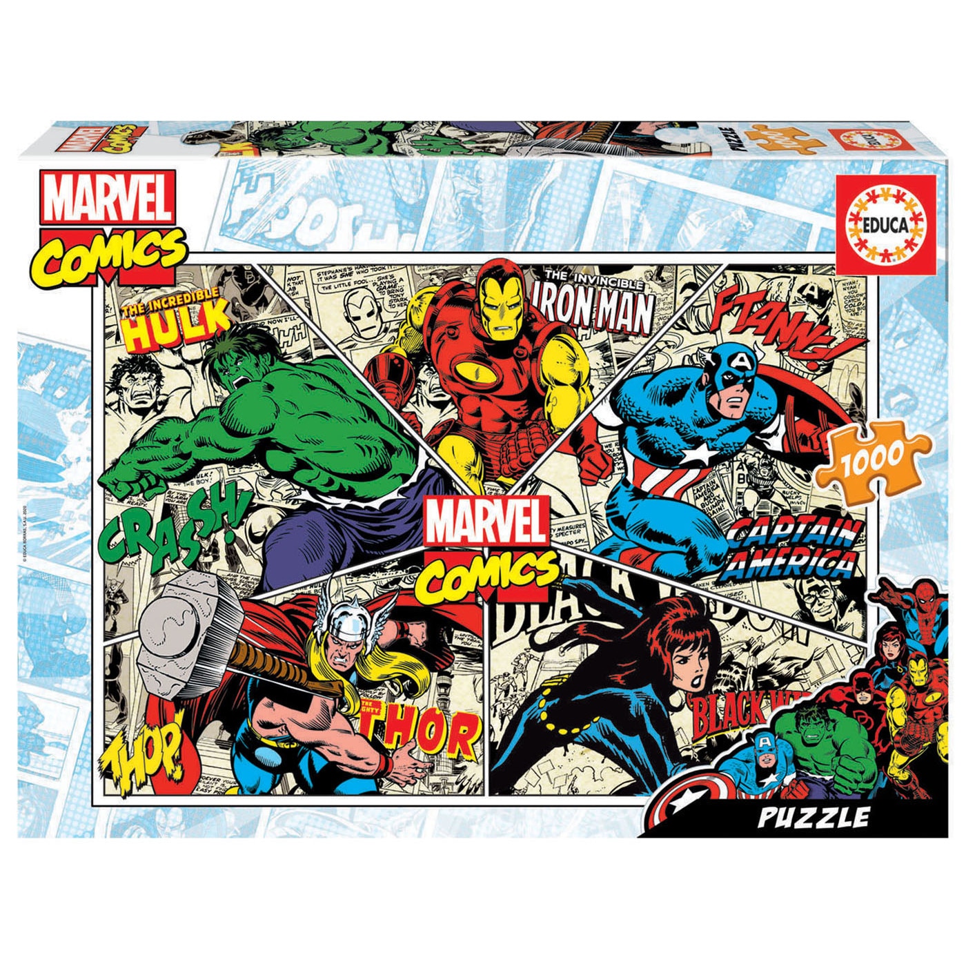 Puzzle 1000 piese Marvel Comics 18498, Educa
