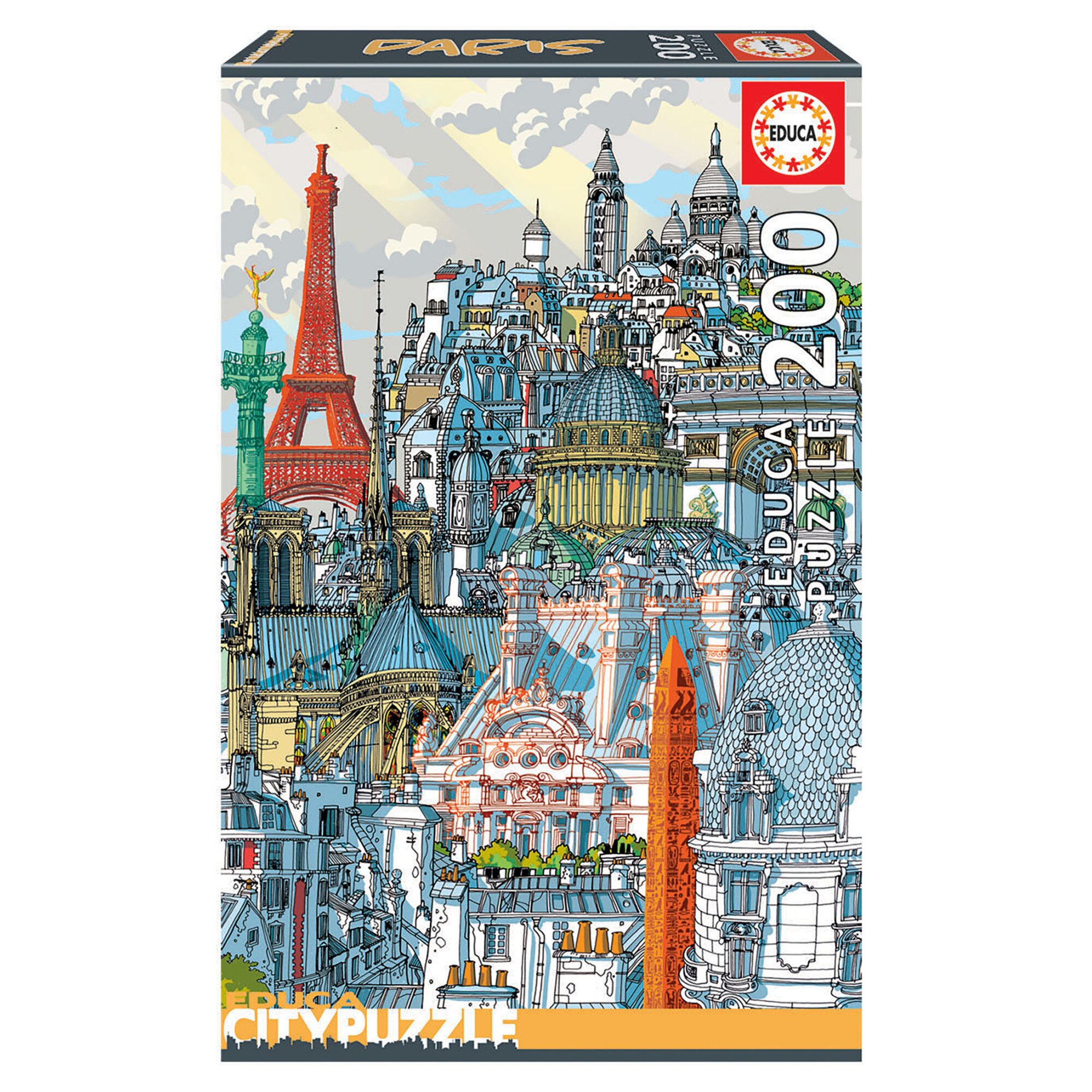 Puzzle 200 piese City Paris 18471, Educa