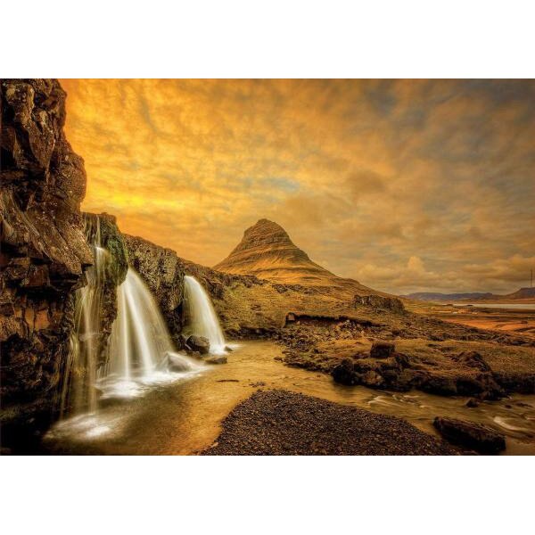 Puzzle Educa - Kirkjufellsfoss Waterfall 1.000 piese