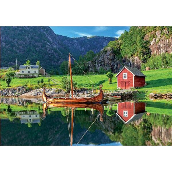 Puzzle Educa - Viking Boat 1500 piese