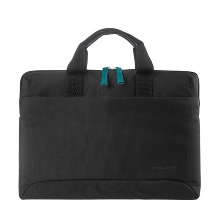 Tucano Smilza Super Slim Bag - чанта за MacBook и преносими компютри от 15.6 инча (черен)
