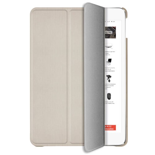 Carcasa si suport din poliuretan pentru iPad 7 2019, iPad 8 2020, Macally Stand Case , auriu