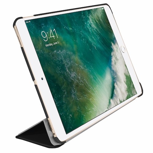 Carcasa si suport din poliuretan pentru iPad Air 3 2019, Macally Stand Case, negru