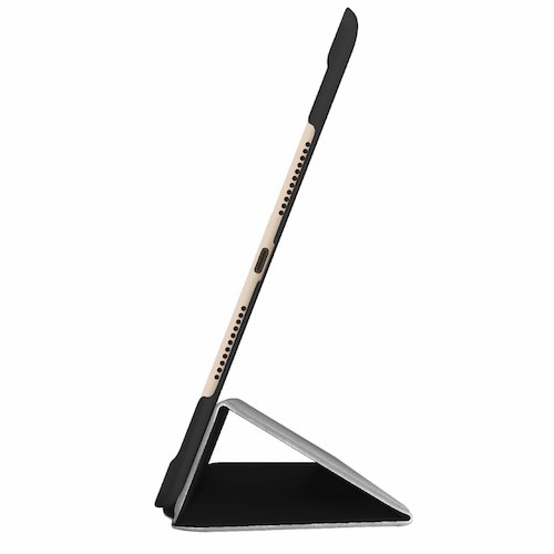 Carcasa si suport din poliuretan pentru iPad Air 3 2019, Macally Stand Case, negru