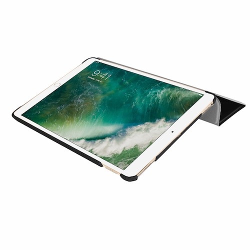 Carcasa si suport din poliuretan pentru iPad Air 3 2019, Macally Stand Case, negru