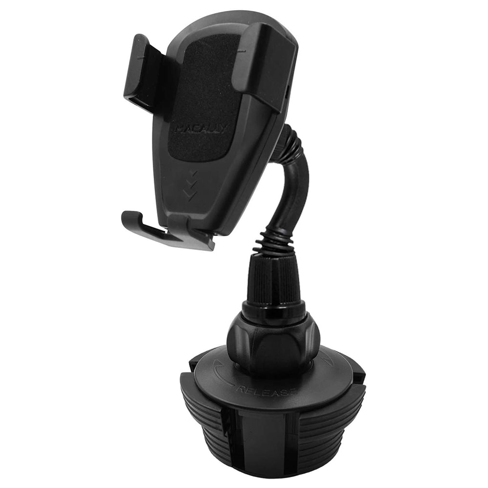 Suport auto pentru telefoane mobile cu dimensiuni de la 60 mm la 86 mm, Macally Cup Gravity, (negru)