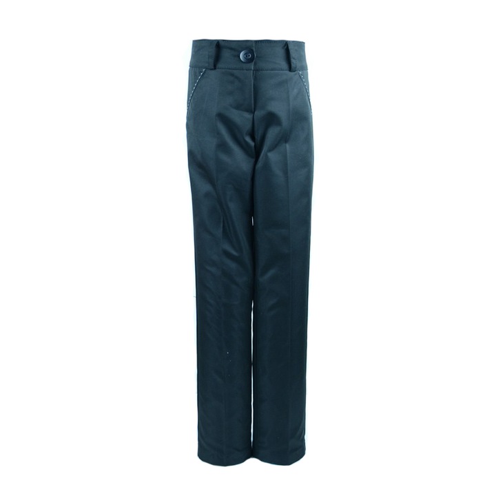 Pantaloni eleganti, pentru fete, Mikrus, uni, Negru