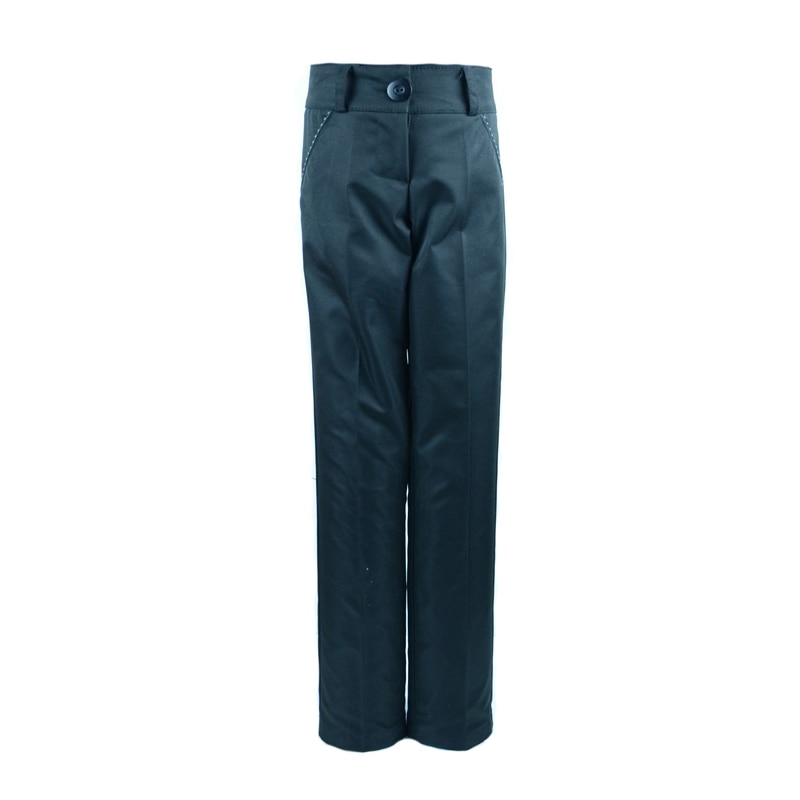Pantaloni eleganti, pentru fete, Mikrus, uni, Negru