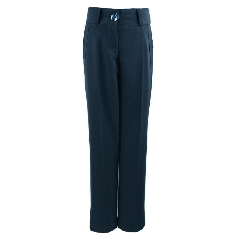 Pantaloni eleganti, fete, Mikrus, elastic in talie, Negru