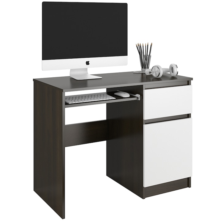 Modern íróasztal N33 wenge-mix