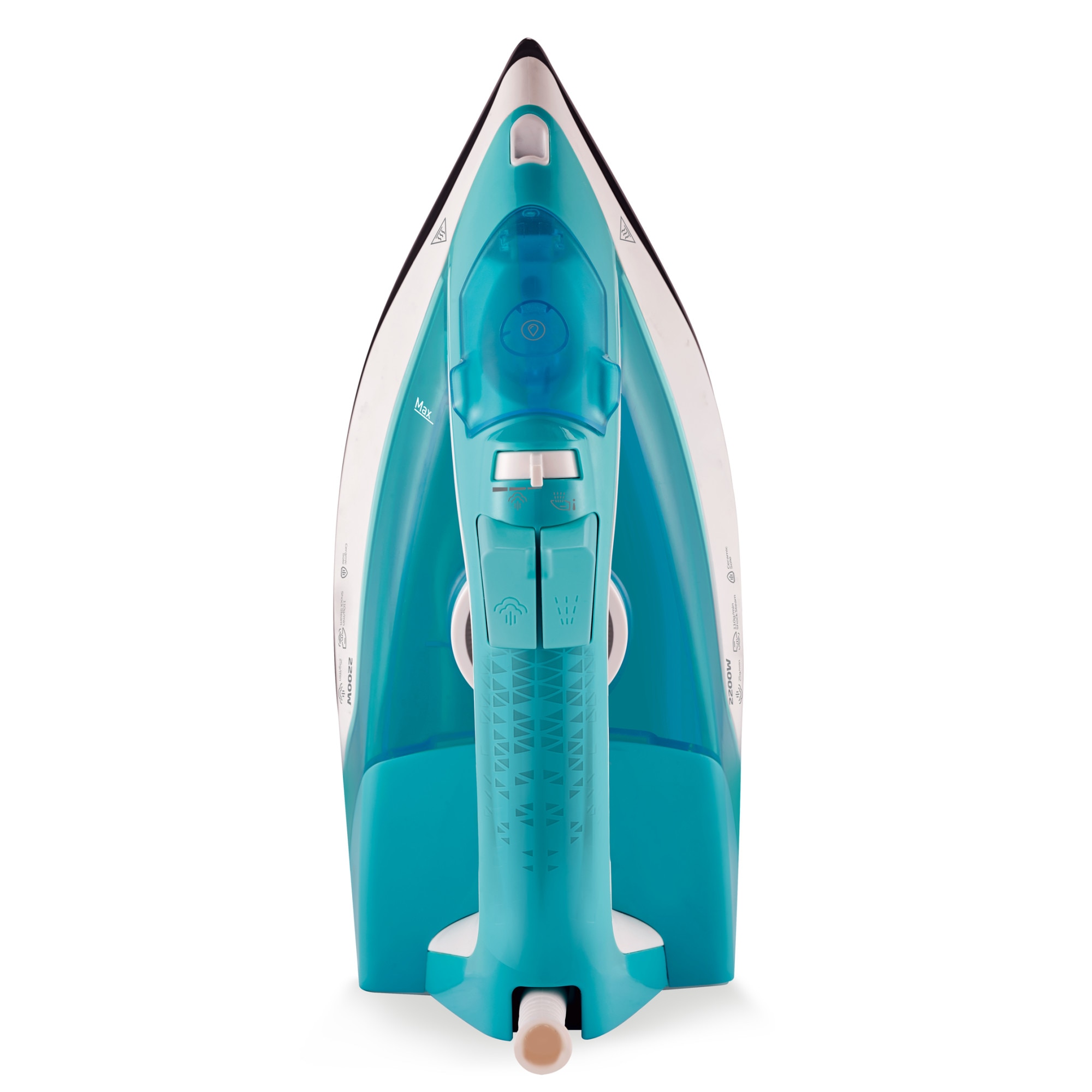 Fier de calcat BEKO SIM3122T, 2200W, 110g/min, 240 ml, talpa ceramica, alb-turcoaz