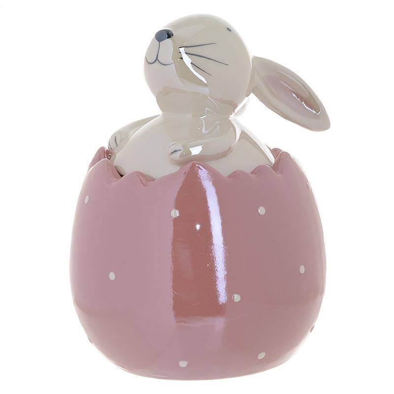 Borcan decorativ cu capac, Iepuras, 0,6l