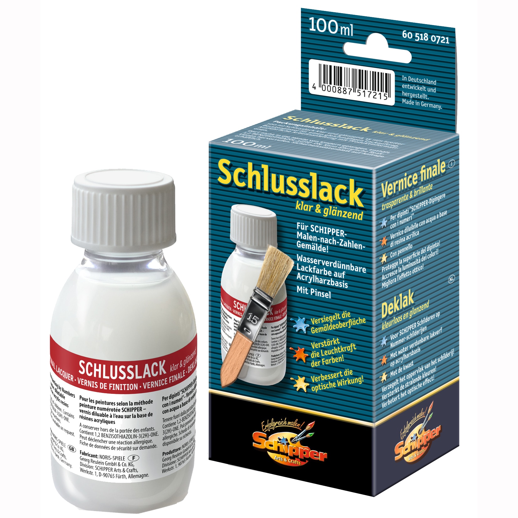 Lac finisare si protectie Schipper, 100 ml