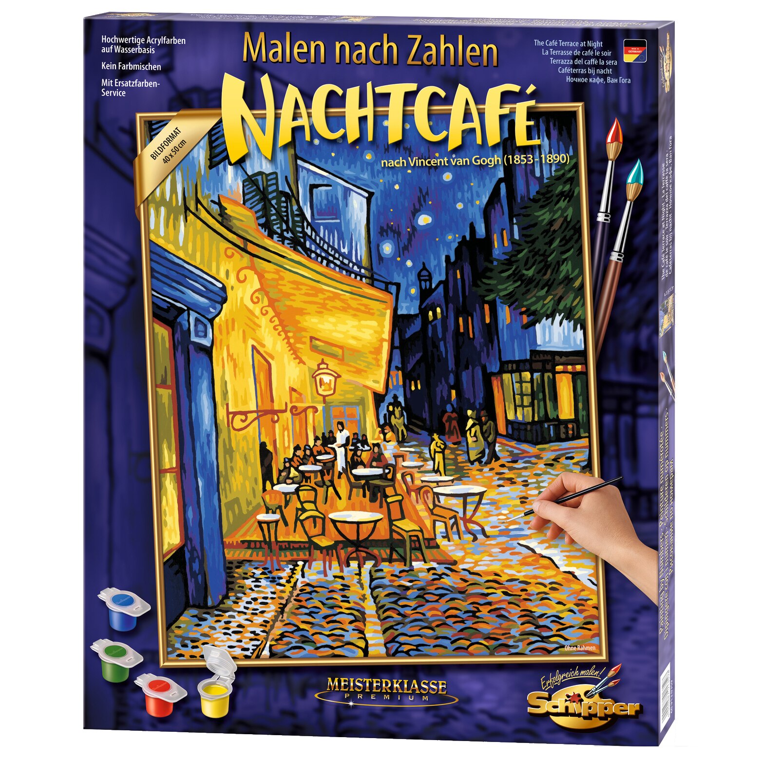 Set pictura pe numere Schipper - Nocturnal Café, 40x50 cm