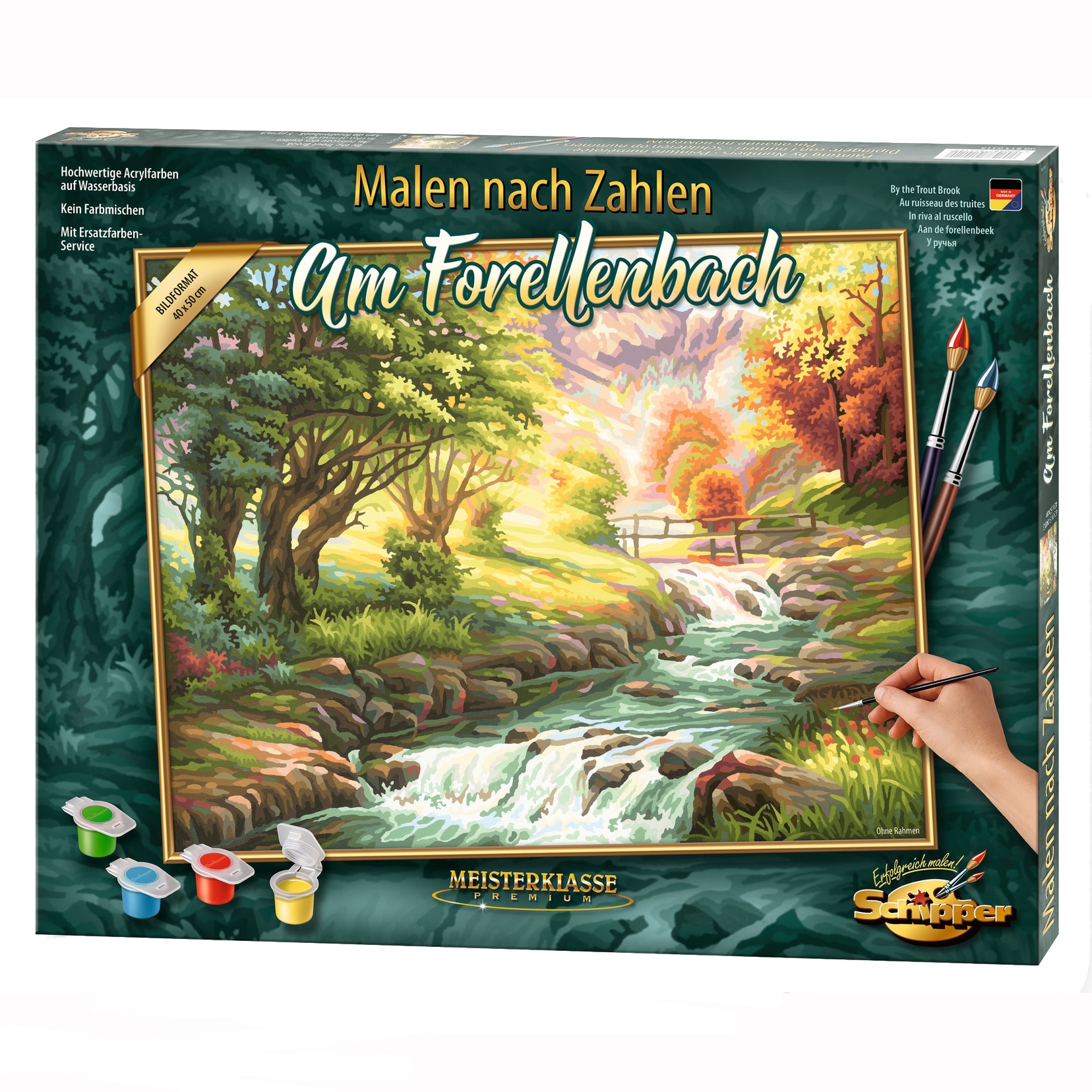 Set pictura pe numere Schipper - By the Trout Brook, 40x50 cm