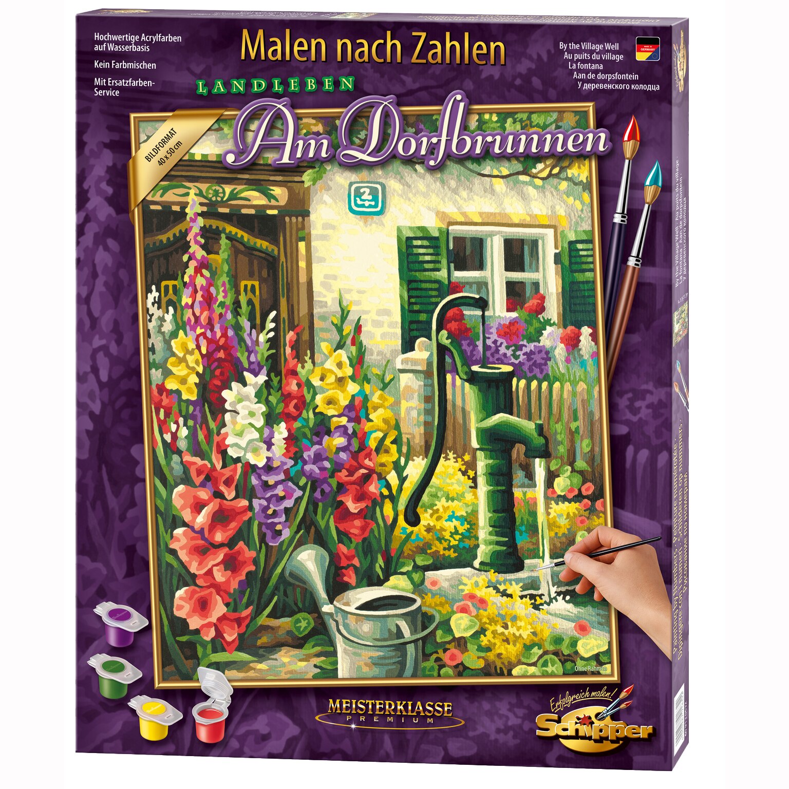 Set pictura pe numere Schipper - By the Village Well, 40x50 cm