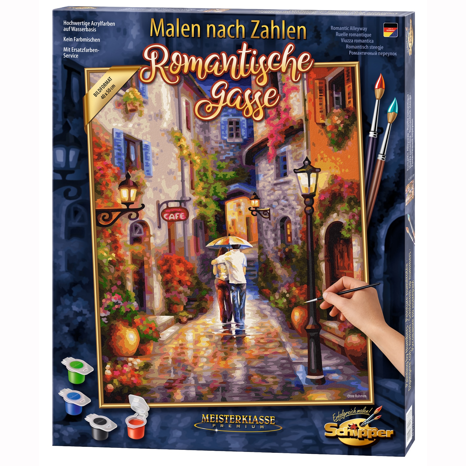 Set pictura pe numere Schipper - Romantic Alleyway, 40x50 cm