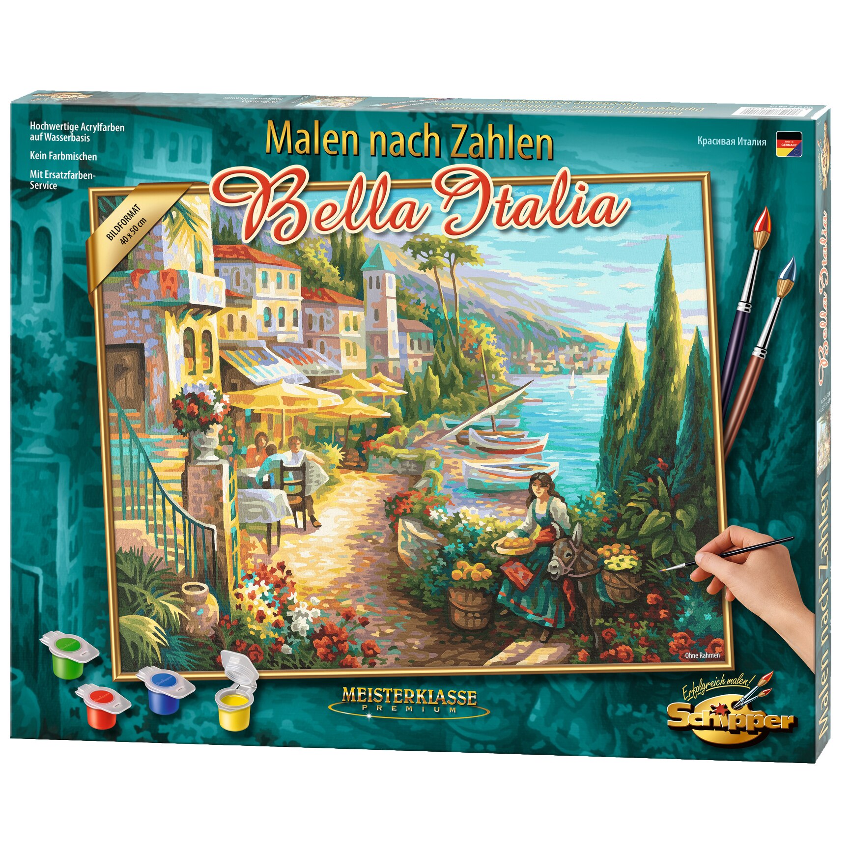 Set pictura pe numere Schipper - Bella Italia, 40x50 cm