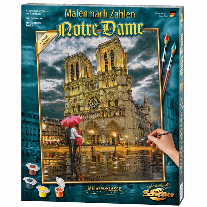 Schipper számfestő készlet - Notre-Dame, 40x50 cm