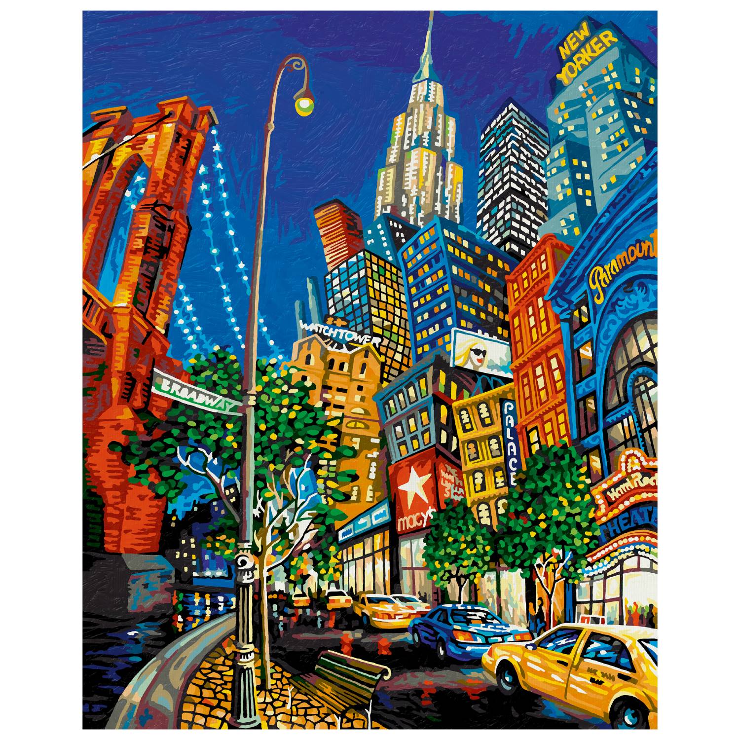 Set pictura pe numere Schipper The Big Apple, 40x50 cm eMAG.ro