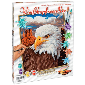 Set pictura pe numere Schipper - Bald Eagle, 24x30 cm Set pictura pe numere Schipper - Bald Eagle, 24x30 cm