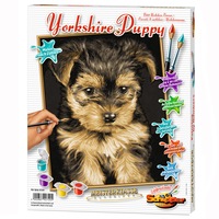 Set pictura pe numere Schipper - Yorkshire Puppy, 24x30 cm