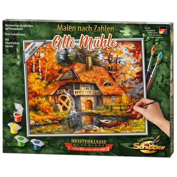 Set pictura pe numere Schipper - Old Mill, 24x30 cm Set pictura pe numere Schipper - Old Mill, 24x30 cm