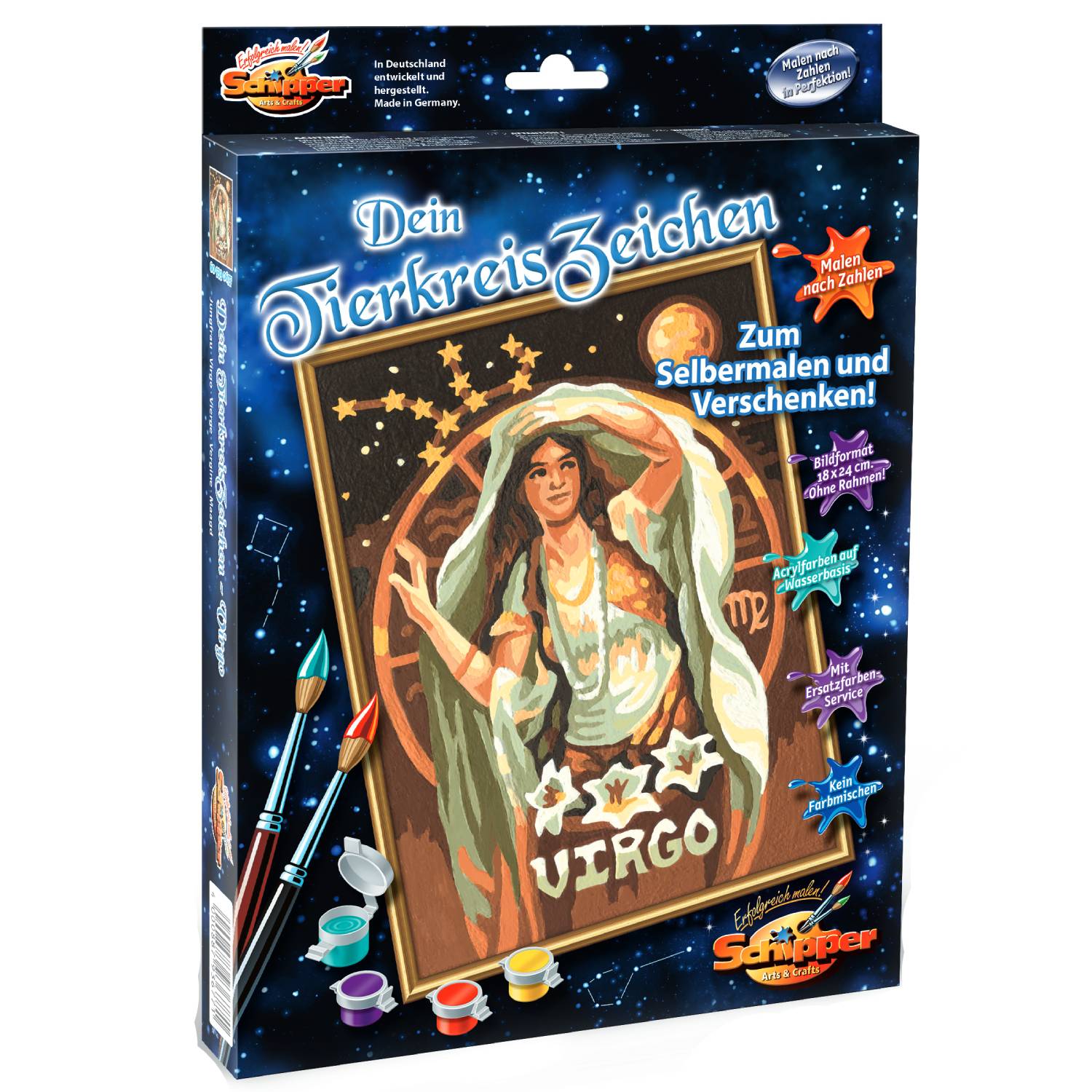 Set pictura pe numere Schipper - Virgo, 18x24 cm