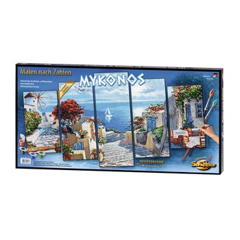Set pictura pe numere Schipper - Mykonos, 132x72 cm Set pictura pe numere Schipper - Mykonos, 132x72 cm