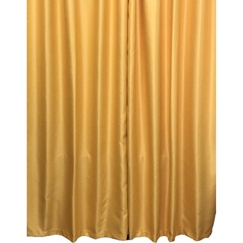 Set draperie, uni, galben oranjat, 200X245X2buc black-out by Liz Line - DP1012