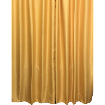 Set draperie, uni, galben oranjat, 400X245X2buc black-out by Liz Line - DP1014 Set draperie, uni, galben oranjat, 400X245X2buc black-out by Liz Line - DP1014
