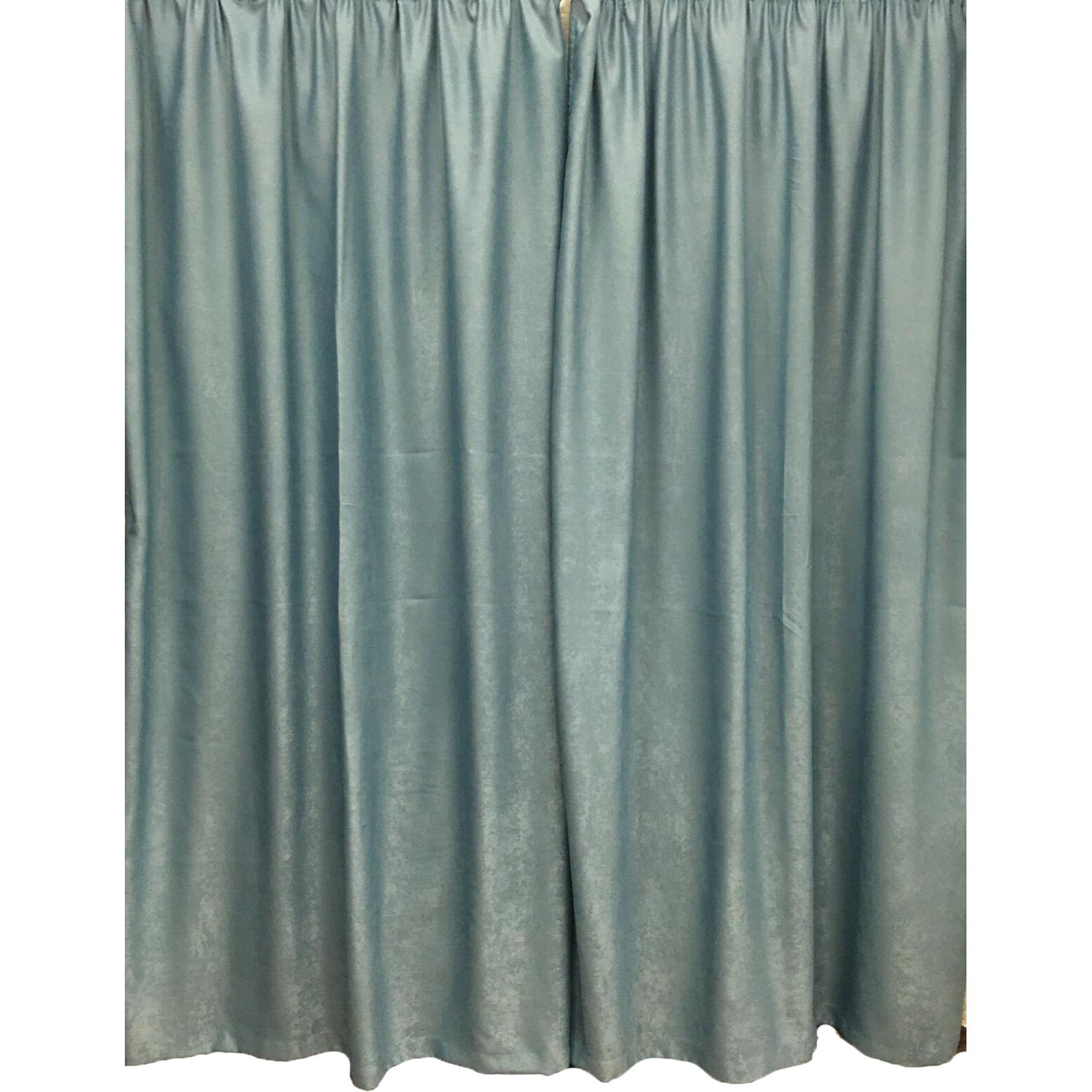 Set draperie, uni, bleu pudrat, 400X245X2buc by Liz Line - DP1034