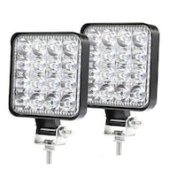 Set 2 LED Proiectore Flexzon 48W , 8.5 x 8,5 cm, 12/24V , Lumina Alba 6500K
