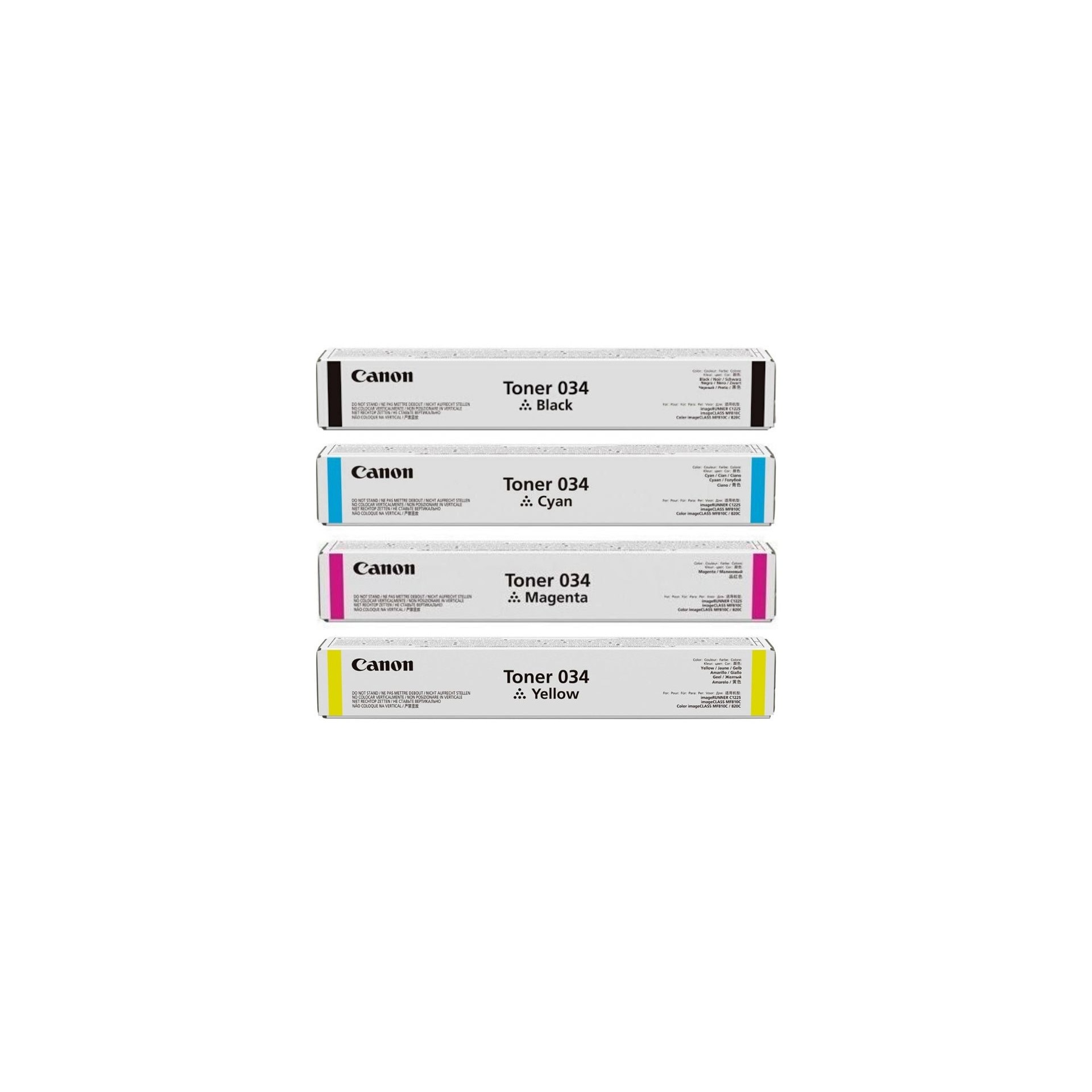 Pachet cartuse toner CRG-034BK negru CRG-034C cyan CRG-034M magenta CRG-034Y galben Canon original 33900 pagini