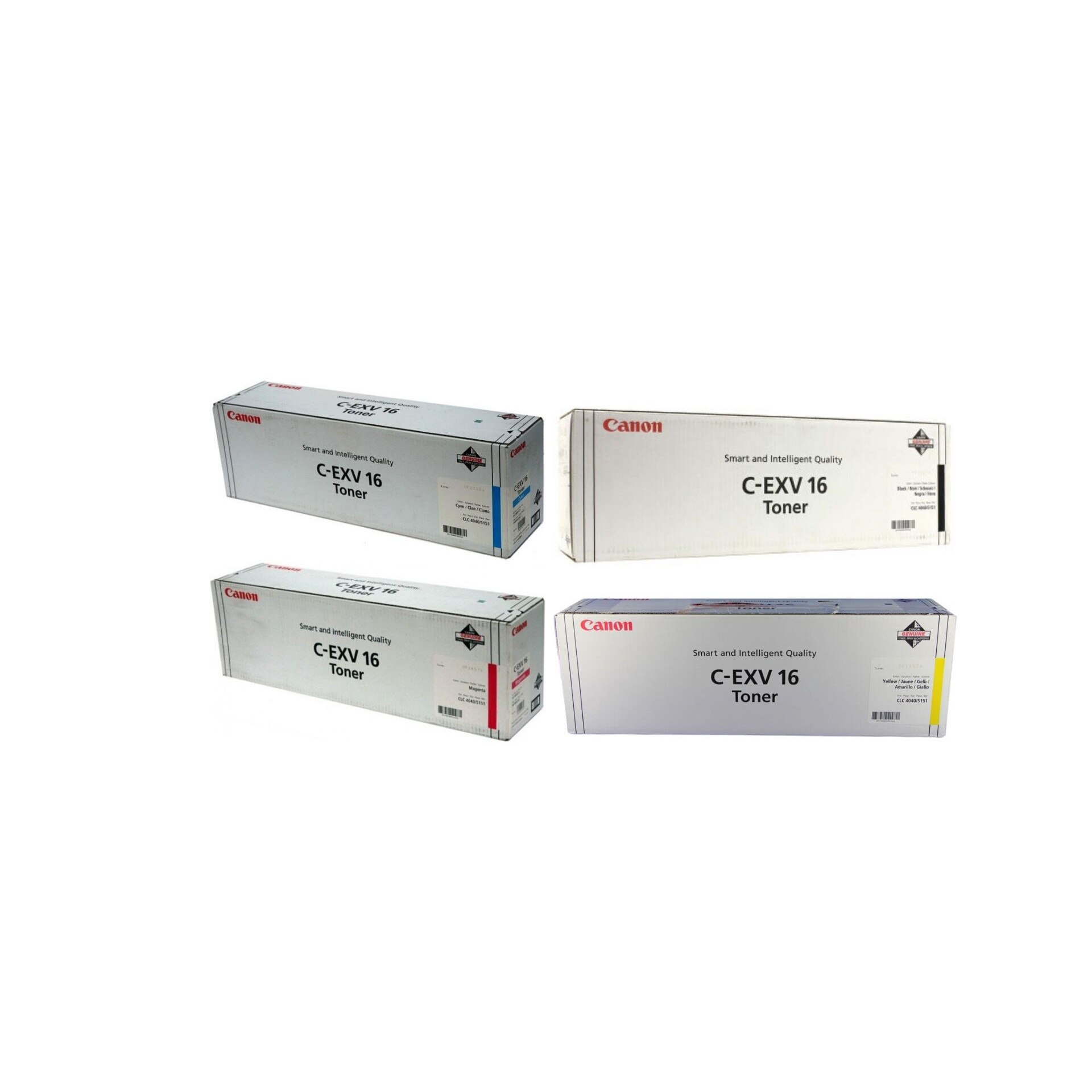 Pachet cartuse toner C-EXV16BK negru C-EXV16C cyan C-EXV16M magenta C-EXV16Y galben Canon 135000 pagini