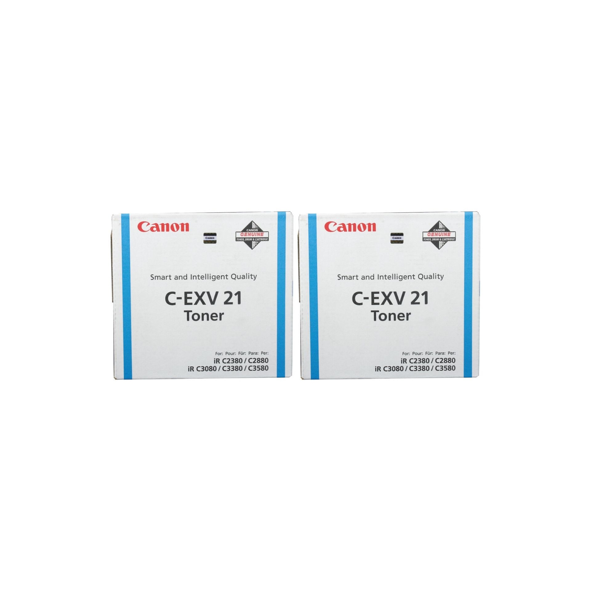 Pachet cartuse toner C-EXV21C cyan x2 Canon original 28000 pagini