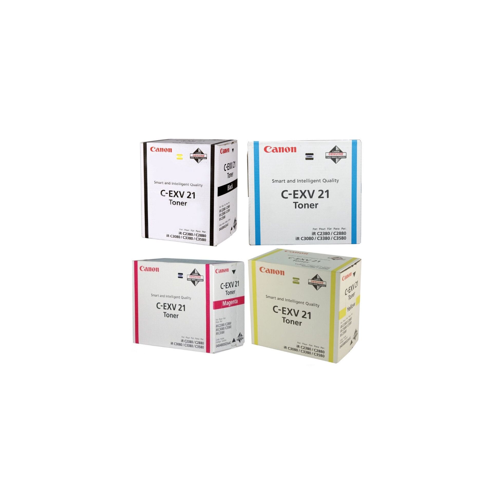 Pachet cartuse toner C-EXV21BK negru C-EXV21C cyan C-EXV21M magenta C-EXV21Y galben Canon original 68000 pagini