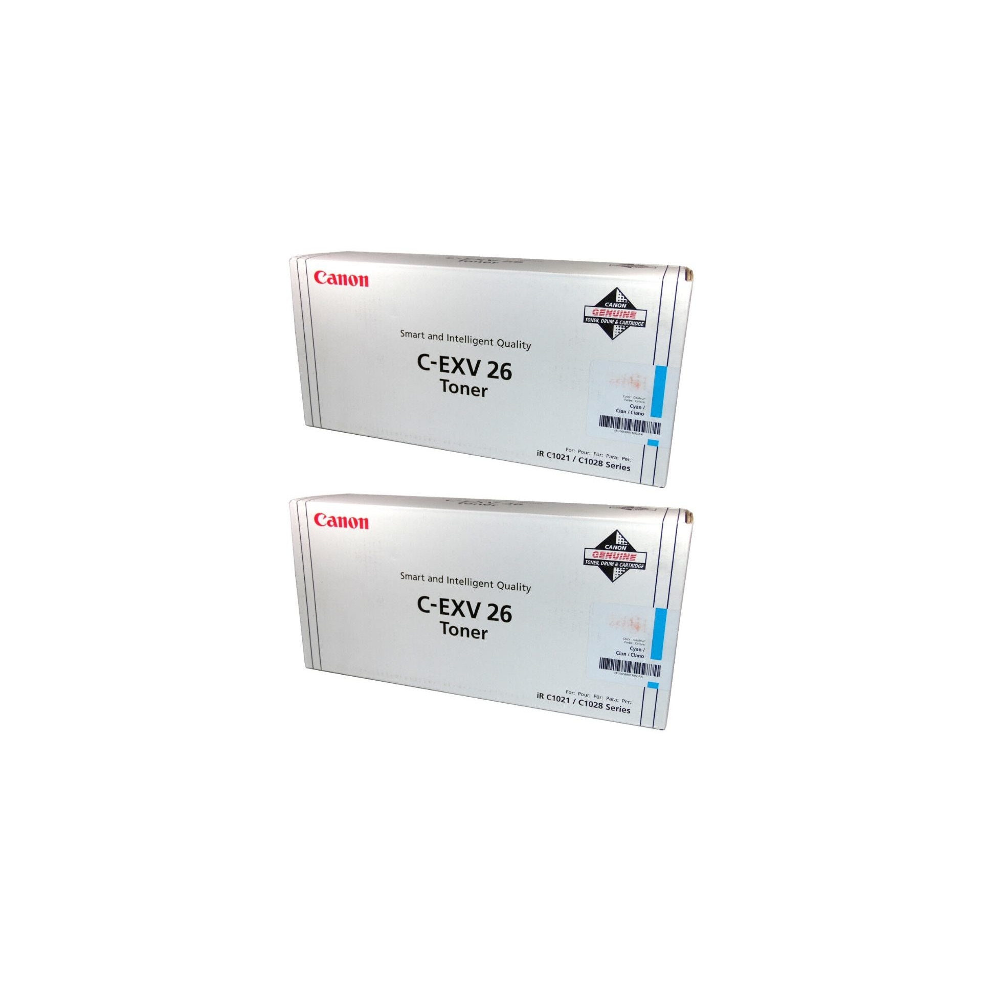Pachet cartuse toner C-EXV26C cyan x2 Canon original 12000 pagini