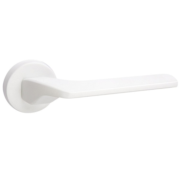 Дръжка за врата розетка за обикновен ключ, FIMET, Corsa, бяла