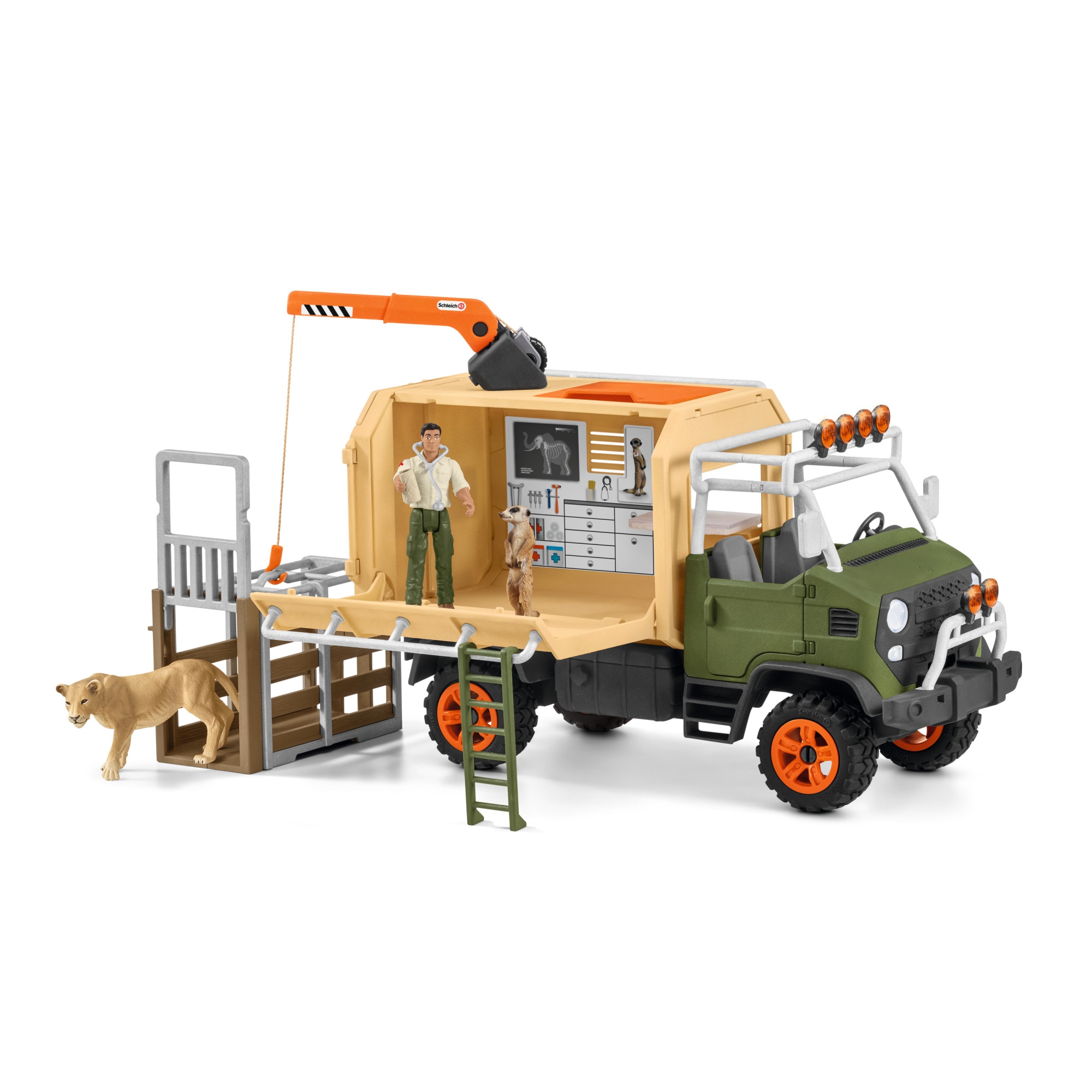 Set figurina Schleich Camion de salvare a animalelor mare