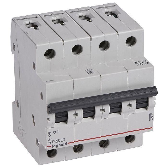 Siguranta automata Legrand RX 3 4P 20A 4,5kA,cod 419742
