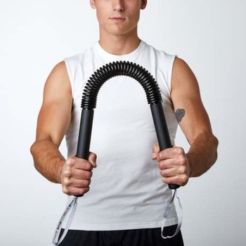 Bara pentru fitness (power twister), pentru incheieturi maini, brate, umeri si piept, Aexya, Negru, echivalent 30 Kg Bara pentru fitness (power twister), pentru incheieturi maini, brate, umeri si piept, Aexya, Negru, echivalent 30 Kg